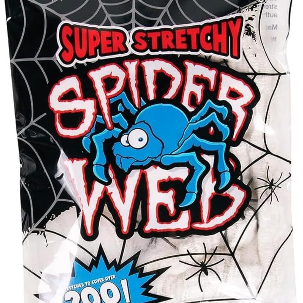 200 sq. Ft Fake Spider Webs Decorations - Spiderweb Webbing Halloween Cobwebs De